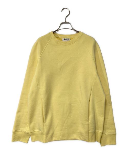 Acne studios（アクネ ストゥディオス）Acne studios (アクネ ストゥディオス) ラグランスウェット イエロー サイズ:XSの古着・服飾アイテム