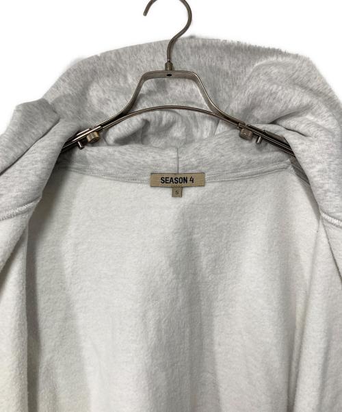 YEEZY SEASON4（イージーシーズン4）YEEZY SEASON4 (イージーシーズン4) スウェットジップパーカー ライトグレー サイズ:Sの古着・服飾アイテム