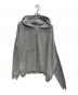 MM6 Maison Margiela（エムエムシックスメゾンマルジェラ）の古着「オーバーサイズ アシンメトリージップフーディ」｜グレー