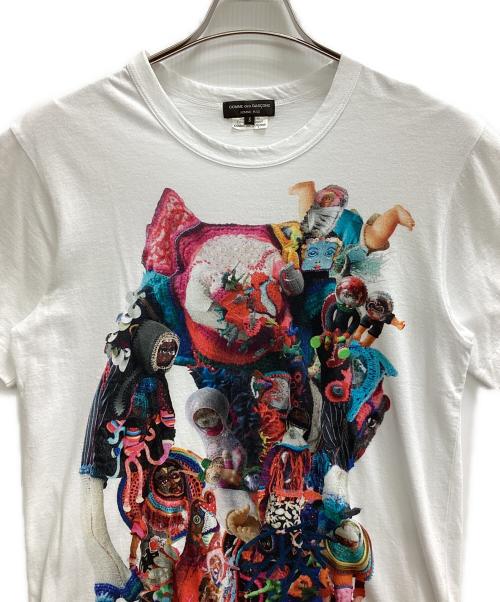 COMME des GARCONS HOMME PLUS（コムデギャルソンオムプリュス）COMME des GARCONS HOMME PLUS (コムデギャルソンオムプリュス) プリントTシャツ ホワイト サイズ:Sの古着・服飾アイテム