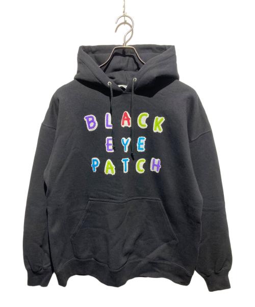 BlackEyePatch（ブラックアイパッチ）BlackEyePatch (ブラックアイパッチ) プルオーバーパーカー ブラック サイズ:Lの古着・服飾アイテム