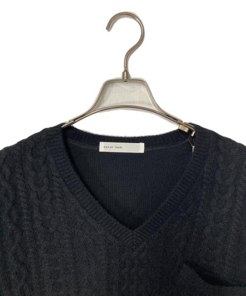 sacai luck（サカイラック）sacai luck (サカイラック) ドッキングニットワンピース ブラック×ネイビー サイズ:2の古着・服飾アイテム