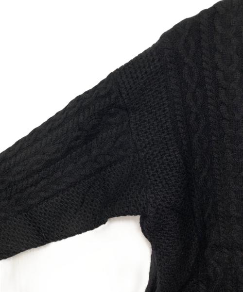 sacai luck（サカイラック）sacai luck (サカイラック) ドッキングニットワンピース ブラック×ネイビー サイズ:2の古着・服飾アイテム