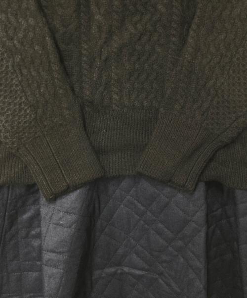 sacai luck（サカイラック）sacai luck (サカイラック) ドッキングニットワンピース ブラック×ネイビー サイズ:2の古着・服飾アイテム