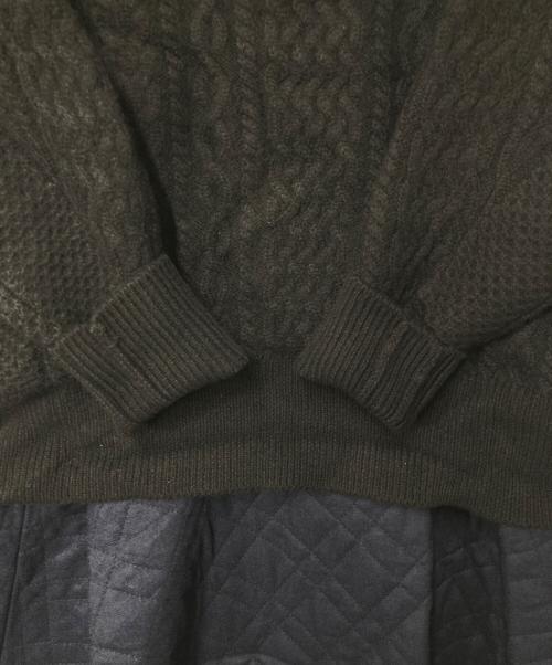 sacai luck（サカイラック）sacai luck (サカイラック) ドッキングニットワンピース ブラック×ネイビー サイズ:2の古着・服飾アイテム