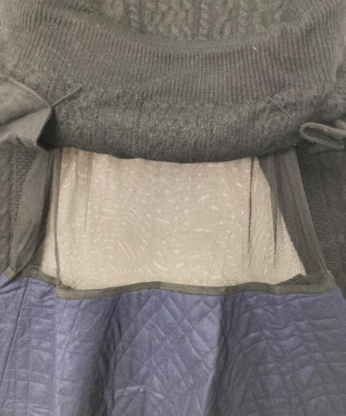 sacai luck（サカイラック）sacai luck (サカイラック) ドッキングニットワンピース ブラック×ネイビー サイズ:2の古着・服飾アイテム