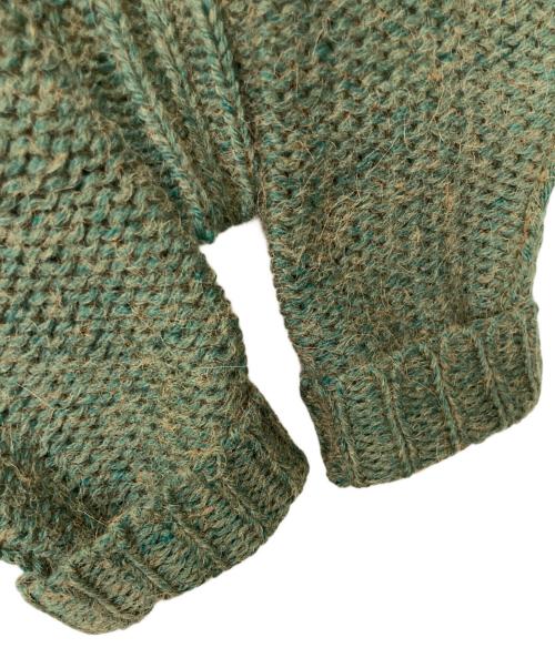 Acne（アクネ）Acne (アクネ) シアー切替ニット グリーン サイズ:Sの古着・服飾アイテム