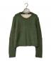 Acne（アクネ）の古着「シアー切替ニット」｜グリーン