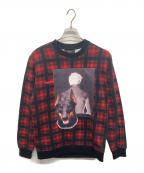 GIVENCHYジバンシィ）の古着「ドーベルマン クルーネックスウェット」｜レッド