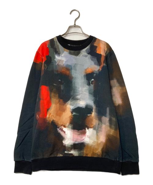 GIVENCHY（ジバンシィ）GIVENCHY (ジバンシィ) ドーベルマン アートプリント クルーネックスウェット ブラック サイズ:XSの古着・服飾アイテム