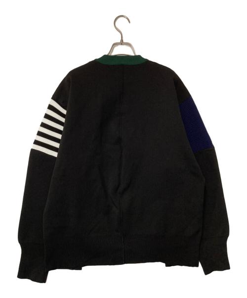 UN3D.（アンスリード）UN3D. (アンスリード) SIDE GATHER KNIT TOP ブラック サイズ:38の古着・服飾アイテム