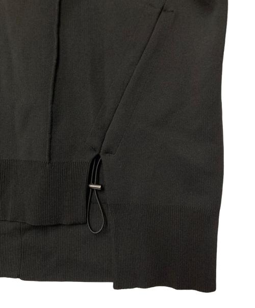 UN3D.（アンスリード）UN3D. (アンスリード) SIDE GATHER KNIT TOP ブラック サイズ:38の古着・服飾アイテム