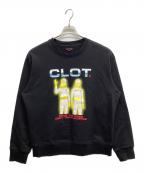 CLOTクロット）の古着「OBEY YOUR MASTER CREWNECK SWEAT」｜ブラック