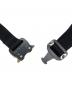 1017 ALYX 9SM (テンセブンティーン アリクス ナインエスエム) ローラーコースターベルト ブラック：12000円
