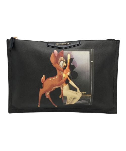 GIVENCHY（ジバンシィ）GIVENCHY (ジバンシィ) Disney (ディズニー) バンビ クラッチバッグ ブラックの古着・服飾アイテム