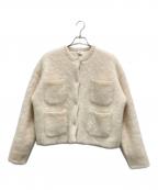 6(ROKU) BEAUTY&YOUTHロク ビューティーアンドユース）の古着「モヘヤ シャギー カーディガン」｜アイボリー