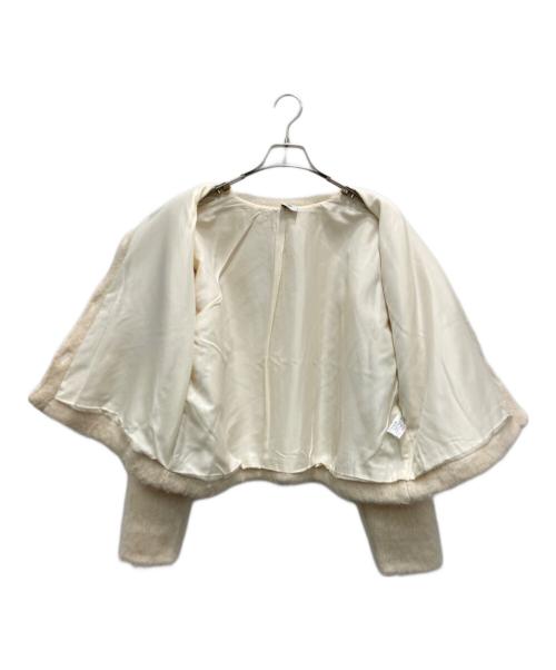 6(ROKU) BEAUTY&YOUTH（ロク ビューティーアンドユース）6(ROKU) BEAUTY&YOUTH (ロク ビューティーアンドユース) モヘヤ シャギー カーディガン アイボリー サイズ:不明（実寸参照）の古着・服飾アイテム