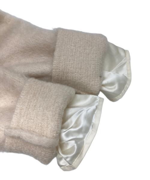 6(ROKU) BEAUTY&YOUTH（ロク ビューティーアンドユース）6(ROKU) BEAUTY&YOUTH (ロク ビューティーアンドユース) モヘヤ シャギー カーディガン アイボリー サイズ:不明（実寸参照）の古着・服飾アイテム