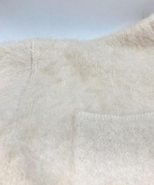 6(ROKU) BEAUTY&YOUTH（ロク ビューティーアンドユース）6(ROKU) BEAUTY&YOUTH (ロク ビューティーアンドユース) モヘヤ シャギー カーディガン アイボリー サイズ:不明（実寸参照）の古着・服飾アイテム