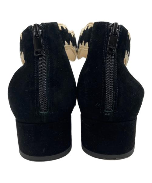 STACCATO（スタッカート）STACCATO (スタッカート) マーヤスカラップサンダル ブラック サイズ:24.5の古着・服飾アイテム