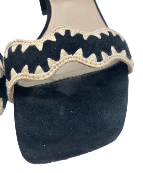 STACCATO（スタッカート）STACCATO (スタッカート) マーヤスカラップサンダル ブラック サイズ:24.5の古着・服飾アイテム