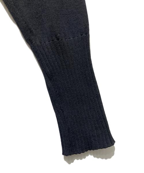 Maison Margiela（メゾンマルジェラ）Maison Margiela (メゾンマルジェラ) フェイクレイヤードニットカーディガン ブラック サイズ:Mの古着・服飾アイテム