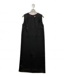 Maison Margiela（メゾンマルジェラ）の古着「パイピングノースリーブワンピース」｜ブラック