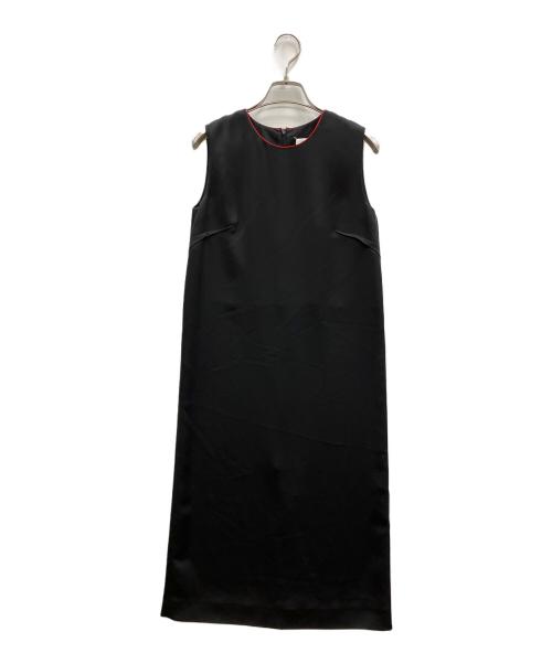 Maison Margiela（メゾンマルジェラ）Maison Margiela (メゾンマルジェラ) パイピングノースリーブワンピース ブラック サイズ:36の古着・服飾アイテム