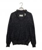 Maison Margiela×10 corso como COMME des GARCONSメゾンマルジェラ×ディエチコルソコモ・コムデギャルソン）の古着「リネン混ニット」｜グレー