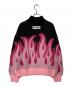 Candy Stripper (キャンディーストリッパー) FIRE PATTERN KNIT JUMPER ピンク×ブラック サイズ:Free：5000円