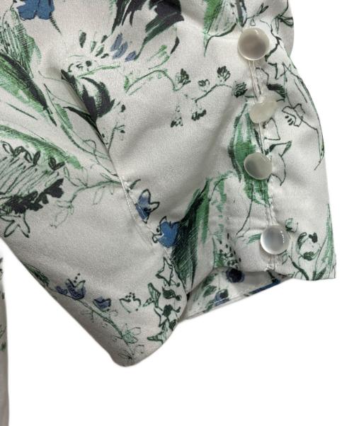 COCODEAL（ココディール）COCODEAL (ココディール) フラワープリントフロントギャザーワンピース ホワイト サイズ:1の古着・服飾アイテム