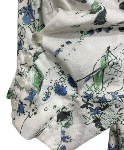 COCODEAL（ココディール）COCODEAL (ココディール) フラワープリントフロントギャザーワンピース ホワイト サイズ:1の古着・服飾アイテム