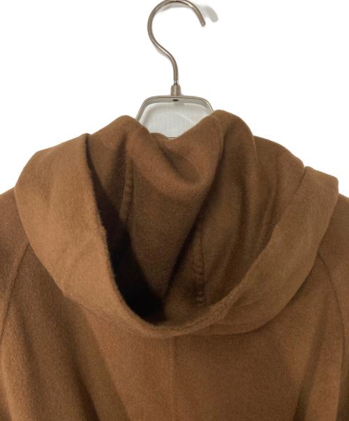 ANAYI（アナイ）ANAYI (アナイ) カシミヤ混リバーフードコート ブラウン サイズ:38の古着・服飾アイテム