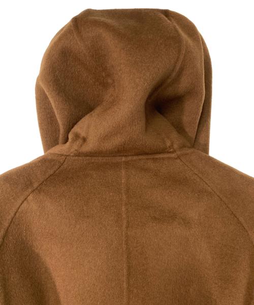 ANAYI（アナイ）ANAYI (アナイ) カシミヤ混リバーフードコート ブラウン サイズ:38の古着・服飾アイテム