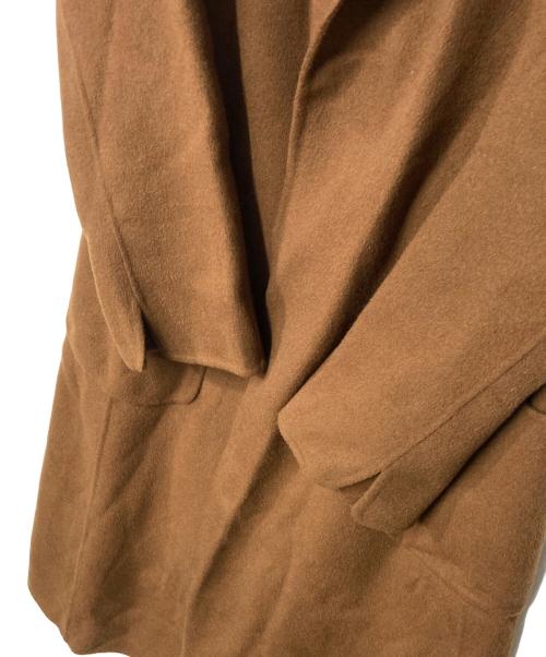 ANAYI（アナイ）ANAYI (アナイ) カシミヤ混リバーフードコート ブラウン サイズ:38の古着・服飾アイテム