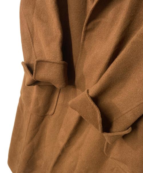 ANAYI（アナイ）ANAYI (アナイ) カシミヤ混リバーフードコート ブラウン サイズ:38の古着・服飾アイテム