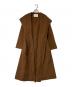 ANAYI（アナイ）の古着「カシミヤ混リバーフードコート」｜ブラウン