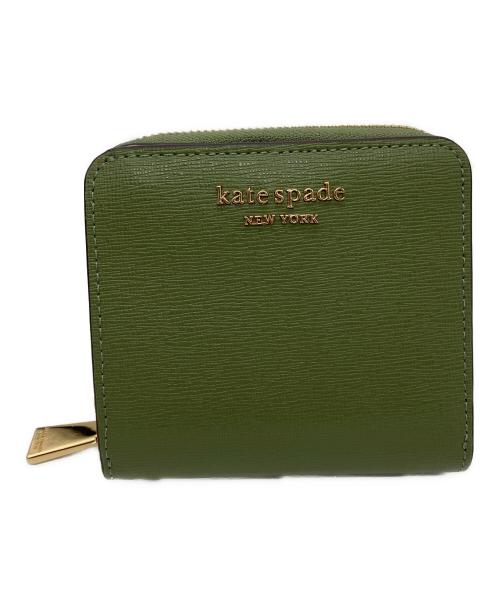 Kate Spade（ケイトスペード）Kate Spade (ケイトスペード) モーガン スモール コンパクト ウォレット グリーンの古着・服飾アイテム
