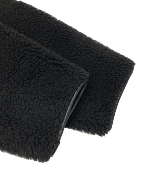 BEAUTY&YOUTH（ビューティーアンドユース）BEAUTY&YOUTH (ビューティーアンドユース) ボア フェイクムートン ノーカラーリバーシブルジャケット ブラック サイズ:Mの古着・服飾アイテム