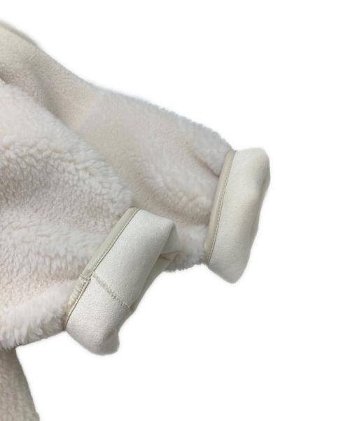 BEAUTY&YOUTH（ビューティーアンドユース）BEAUTY&YOUTH (ビューティーアンドユース) ボア フェイクムートン ノーカラーリバーシブルジャケット アイボリー サイズ:Mの古着・服飾アイテム