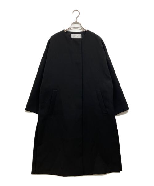 ADORE（アドーア）ADORE (アドーア) 2TONEボンディングノーカラーコート ブラック サイズ:38の古着・服飾アイテム