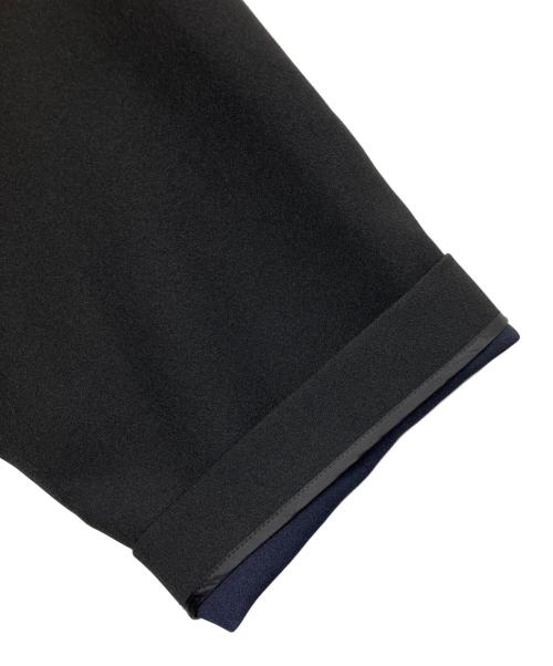 ADORE（アドーア）ADORE (アドーア) 2TONEボンディングノーカラーコート ブラック サイズ:38の古着・服飾アイテム