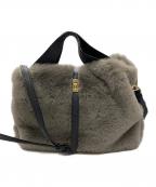 VIOLAd'OROヴィオラドーロ）の古着「ELMO 2WAYエコファーバッグ」｜グレー