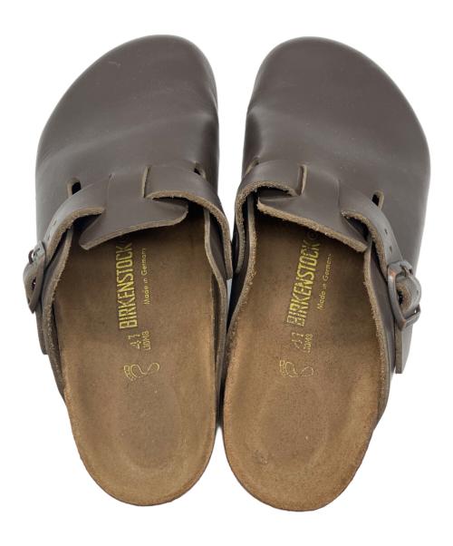 BIRKENSTOCK（ビルケンシュトック）BIRKENSTOCK (ビルケンシュトック) Boston レザーシューズ ブラウン サイズ:41の古着・服飾アイテム