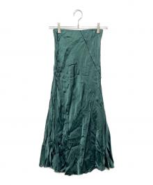 DIESEL（ディーゼル）の古着「サテンマーメイドスカート」｜グリーン