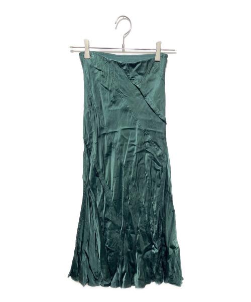 DIESEL（ディーゼル）DIESEL (ディーゼル) サテンマーメイドスカート グリーン サイズ:ＸＳの古着・服飾アイテム