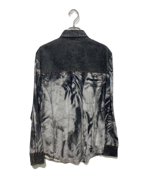 DIESEL（ディーゼル）DIESEL (ディーゼル) トロンプルイユシャツ　C-GILLY-A ブラック サイズ:38の古着・服飾アイテム