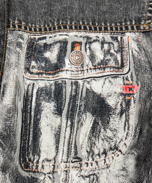 DIESEL（ディーゼル）DIESEL (ディーゼル) トロンプルイユシャツ　C-GILLY-A ブラック サイズ:38の古着・服飾アイテム