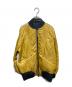 DIESEL（ディーゼル）の古着「パッチワークリバーシブルMA-1ジャケット」｜イエロー