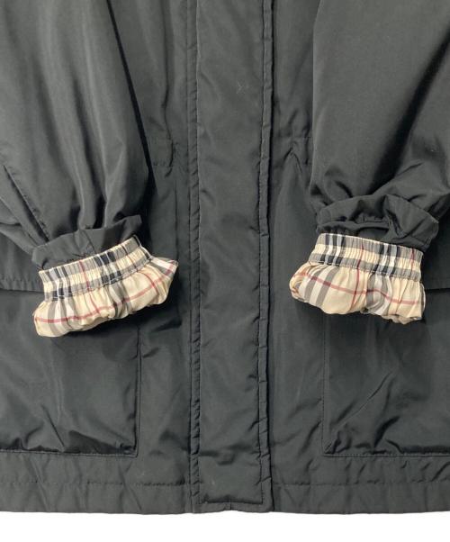 BURBERRY（バーバリー）BURBERRY (バーバリー) ラクーンファー フーデッドダウンコート ブラック サイズ:9の古着・服飾アイテム